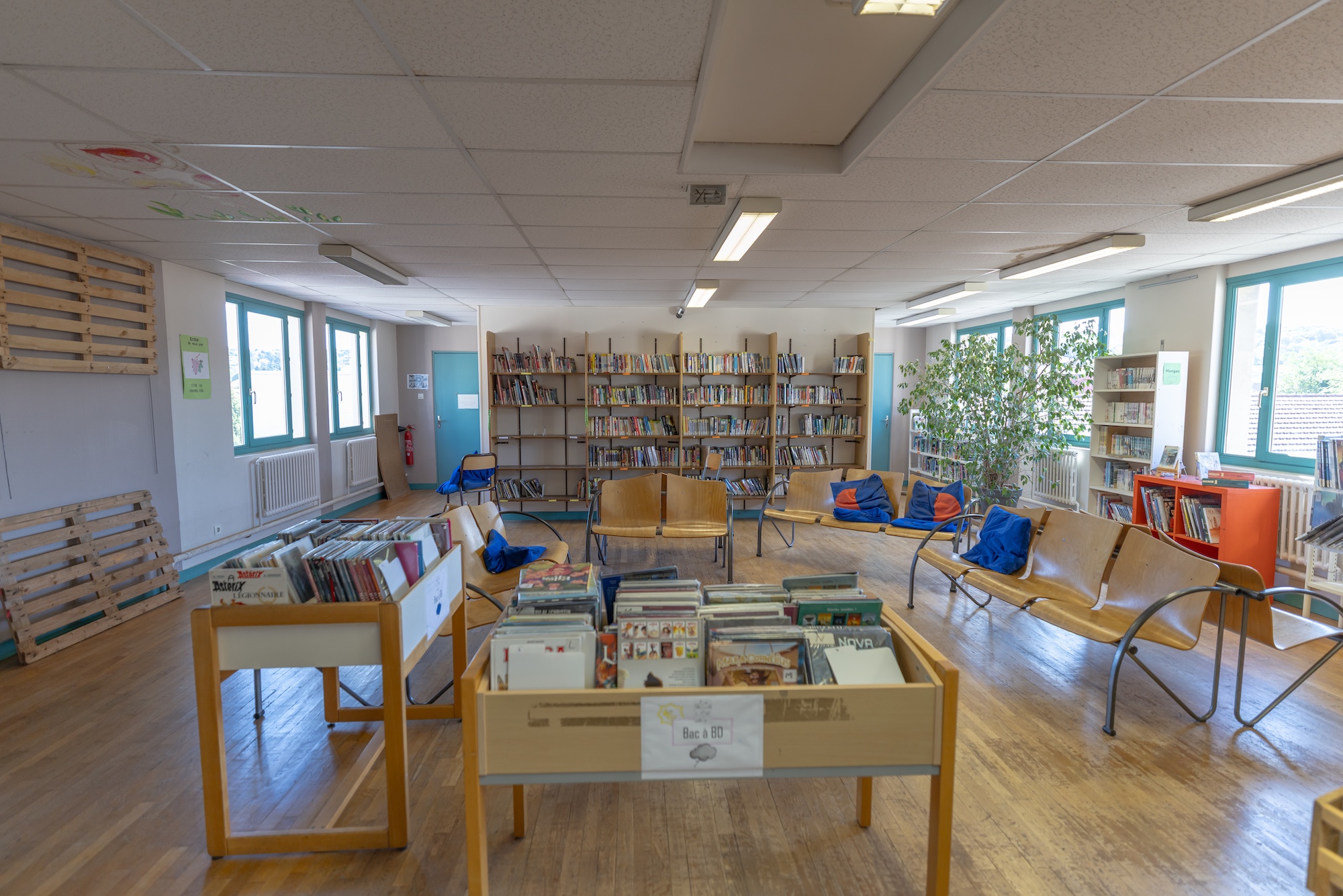 Espace lecture du coll&egrave;ge